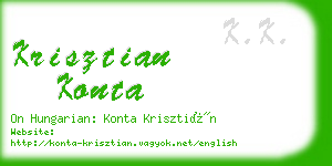 krisztian konta business card